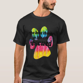 Die besten Dinge im Leben werden gerettet, Katze u T-Shirt
