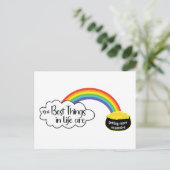 Die besten Dinge im Leben werden teurer Postkarte (Stehend Vorderseite)