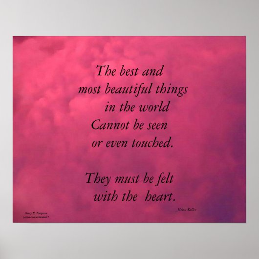 DIE BESTEN... DINGE IN DER WELT HELEN KELLER POSTE POSTER (Vorne)