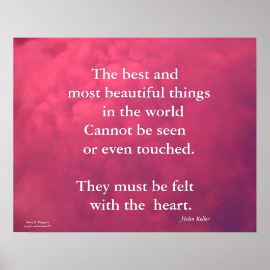 DIE BESTEN... DINGE IN DER WELT HELEN KELLER POSTER (Vorne)