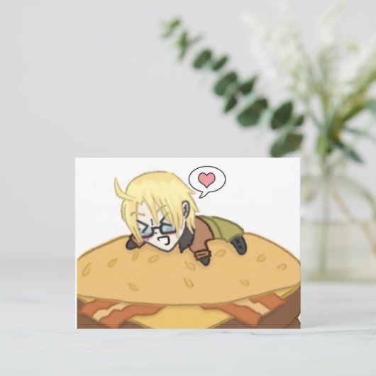 Die besten Dinge Postkarte (Stehend Vorderseite)