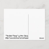 Die besten Dinge Postkarte (Rückseite)