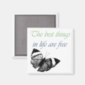 Die besten Dinge sind kostenlos Magnet (Vorderseite/Rückseite)