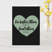 Die besten Eltern werden Großeltern angeboten. Karte (Gelbe Blume)