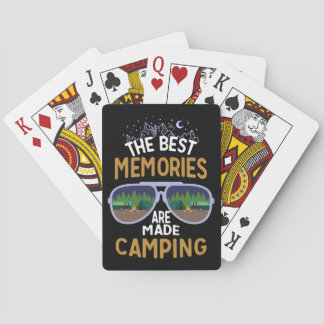 Die besten Erinnerungen sind Camping Spielkarten