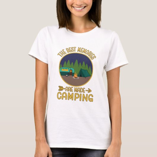 Die besten Erinnerungen sind Camping T-Shirt (Vorderseite)
