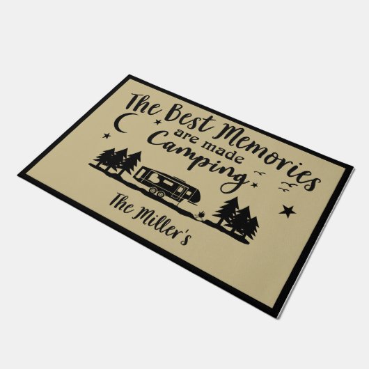 Die besten Erinnerungen sind Made Camping Rug, Cam Fußmatte (Schrägansicht)