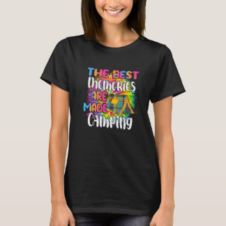 Die besten Erinnerungen sind mit Camping Aquarell T-Shirt