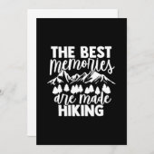 Die besten Erinnerungen sind Wandern Einladung (Vorne/Hinten)