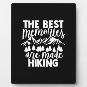 Die besten Erinnerungen sind Wandern Fotoplatte