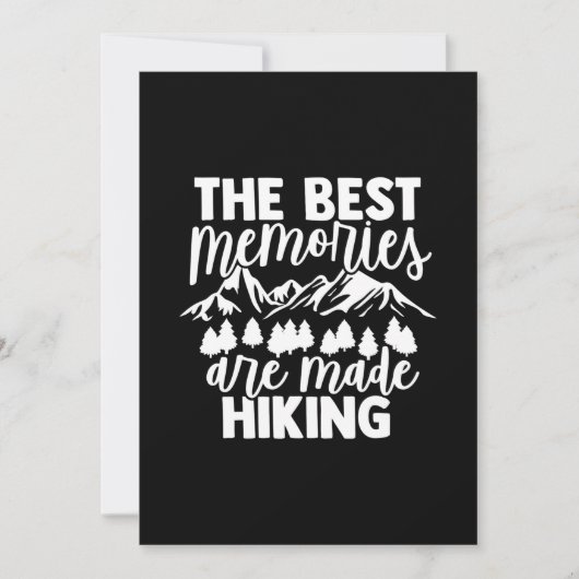 Die besten Erinnerungen sind Wandern Save The Date (Vorderseite)