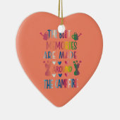 Die besten Erinnerungen werden rund um das Campfeu Keramik Ornament (Rechts)