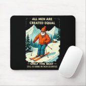 Die Besten fahren noch mit Siebzig Ski Mousepad (Mit Mouse)