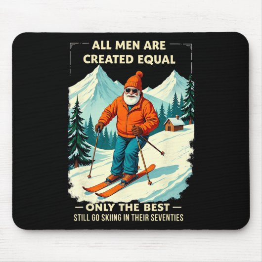 Die Besten fahren noch mit Siebzig Ski Mousepad (Vorne)