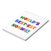 Die besten Farben der Welt für Nonnie Bright Notizblock (Rotiert)