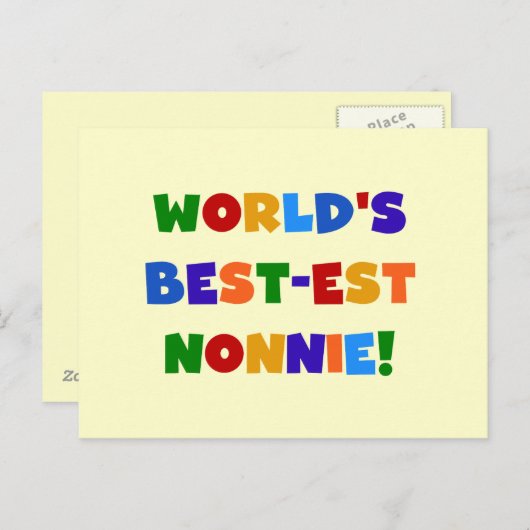 Die besten Farben der Welt für Nonnie Bright Postkarte (Vorne/Hinten)