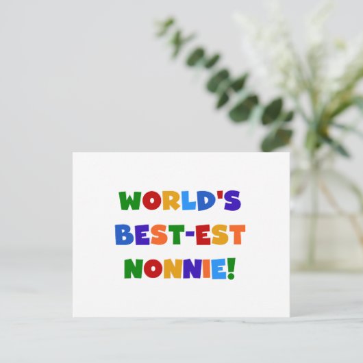 Die besten Farben der Welt für Nonnie Bright Postkarte (Stehend Vorderseite)