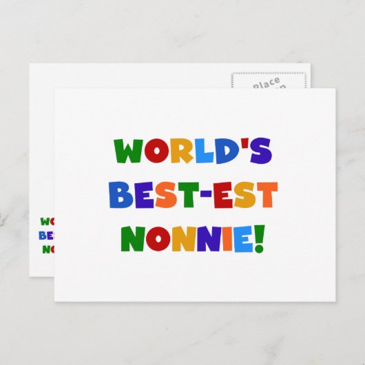 Die besten Farben der Welt für Nonnie Bright Postkarte (Vorne/Hinten)