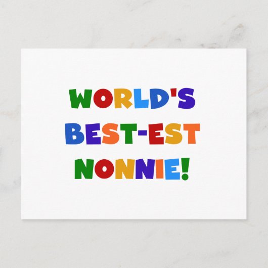 Die besten Farben der Welt für Nonnie Bright Postkarte (Vorderseite)