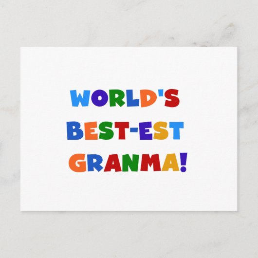 Die besten Farben für Granma weltweit Postkarte (Vorderseite)