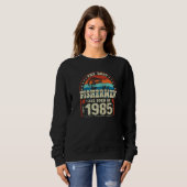 Die besten Fischer sind 1985 Geboren Sweatshirt (Vorne ganz)