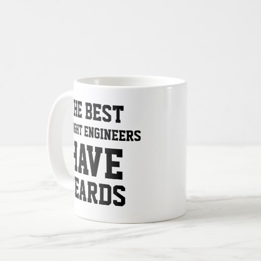 Die besten Flugingenieure haben Bärte Kaffeetasse (Vorderseite Links)