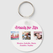 Die besten Fotos mit rosa weißen Schriftzeichen Schlüsselanhänger (Rückseite)