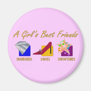 Die besten Freund-Magnet des Mädchens Magnet