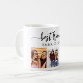 Die besten Freunde 3 Foto Collage Keepake Kaffeetasse (Vorderseite Links)