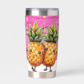 Die besten Freunde Ananas Kawaii Ananas Niedlich P Thermobecher (Rückseite)