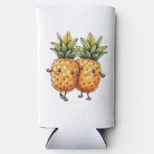 Die besten Freunde Ananas Kawaii Fruchtsommer Selters Dosenkühler (Vorderseite)