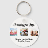 Die besten Freunde BESTE FREUNDIN Foto-Namen weiß Schlüsselanhänger (Rückseite)