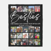 Die besten Freunde | Besties Foto Collage Fleecedecke (Vorderseite)