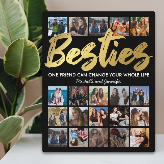 Die besten Freunde | Besties Foto Collage Fotoplatte