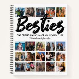 Die besten Freunde | Besties Foto Collage Notebook Notizblock