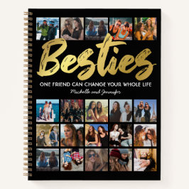 Die besten Freunde | Besties Foto Collage Notebook Notizblock