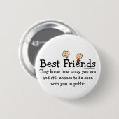 Die besten Freunde Button (Vorne & Hinten)