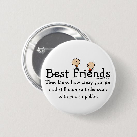 Die besten Freunde Button (Vorne & Hinten)