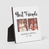 Die besten Freunde Calligraphie 2 Foto Collage Bes Fotoplatte (Vorderseite)