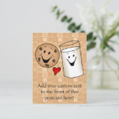Die besten Freunde, Cookies Liebe Milch Postkarte (Stehend Vorderseite)
