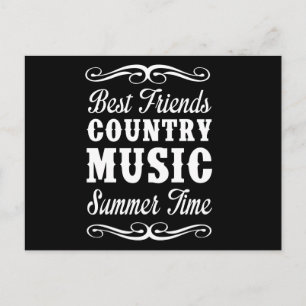 Die besten Freunde, Countrymusik, Sommerzeit Postkarte