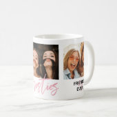 Die besten Freunde Custom Foto rosa bestien Kaffeetasse (VorderseiteRechts)