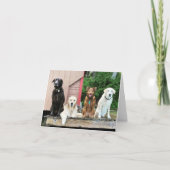 Die besten Freunde Dankeskarte (Vorderseite)