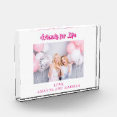 Die besten Freunde der weißen rosa BESTE FREUNDIN Fotoblock (Links)