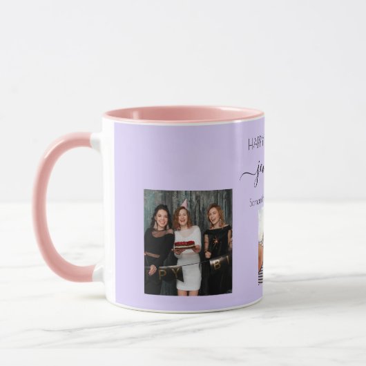 Die besten Freunde des Fotos ernennen Violett-Lave Tasse (Links)