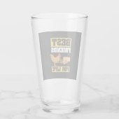 Die besten Freunde des Lebens für Hühner Glas (Rückseite)