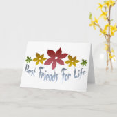 Die besten Freunde des Lebens Karte (Gelbe Blume)