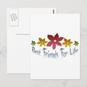 Die besten Freunde des Lebens Postkarte (Vorne/Hinten)