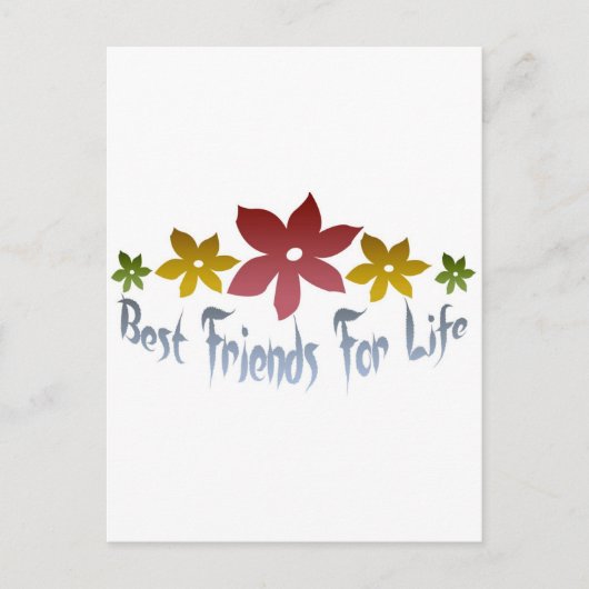 Die besten Freunde des Lebens Postkarte (Vorderseite)