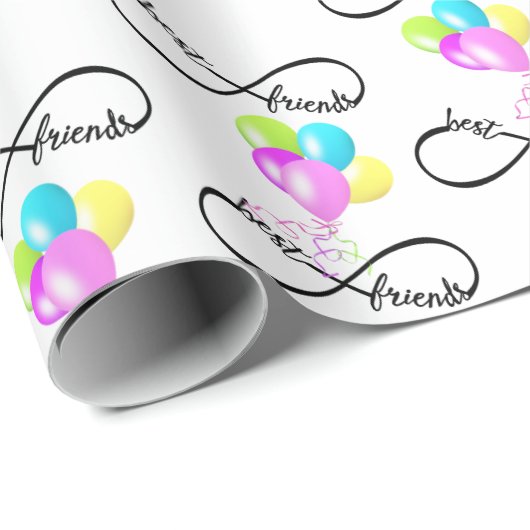 Die besten Freunde des unendlichen Designs Geschenkpapier (Rolleneckpunkt)